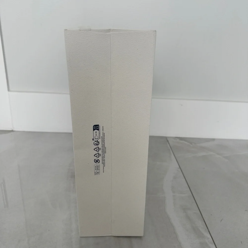 Classic Moncler White on White Shopping Bag